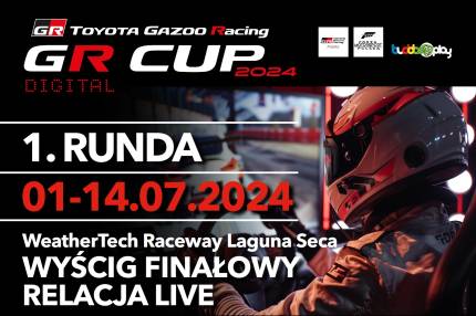 Relacja live z wyścigu finałowego - 1. runda TOYOTA GR CUP DIGITAL - Toyota GR Supra - Laguna Seca